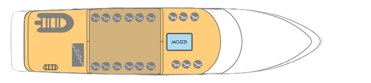 Mini cruiser Equator sun deck plan